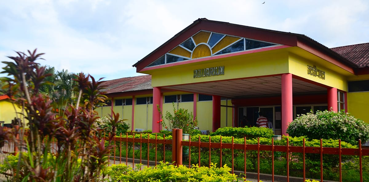 Fisheries Aquarium entrance